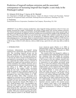 Prediction of Longwall Methane Emissions and the Associated Consequences of Increasing Longwall Face Lengths: a Case Study in the Pittsburgh Coalbed