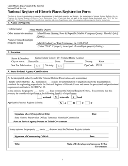 National Register of Historic Places Registration Form