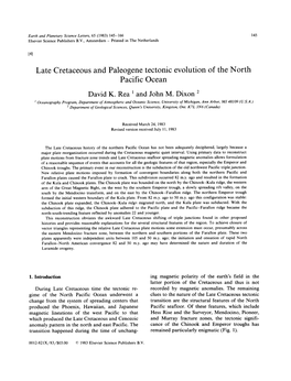 Late Cretaceous and Paleogene Tectonic Evolution of the North Pacific Ocean