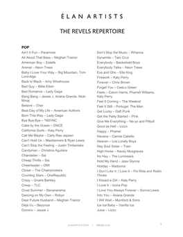 The Revels Repertoire