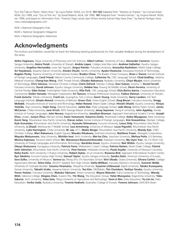 Acknowledgments the Authors and Publisher Would Like to Thank the Following Teaching Professionals for Their Valuable Feedback During the Development of the Series