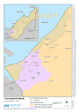 Atawhai-Central Stoke-Tahuna Two Ward Option – Potential Boundaries