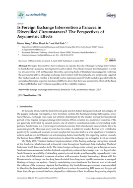 Is Foreign Exchange Intervention a Panacea in Diversified