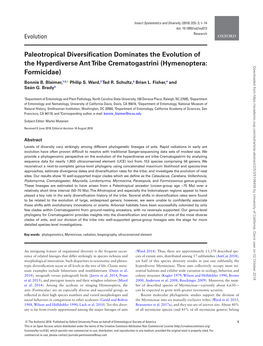 Hymenoptera: Formicidae), Part I