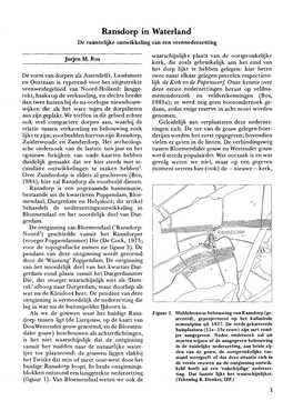 Ransdorp in Waterland; De Ruimtelijke Ontwikkeling Van Een Veennederzetting. Historisch‑Geografisch Tijdschrift 4