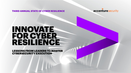 Accenture Third Annual State of Cyber Resilience Report
