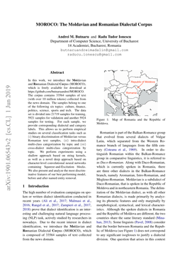 MOROCO: the Moldavian and Romanian Dialectal Corpus