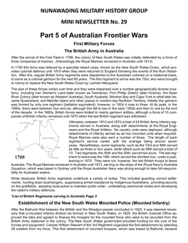 Part 5 of Australian Frontier Wars