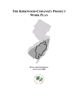 Work Plan for the Kirkwood Cohansey Project