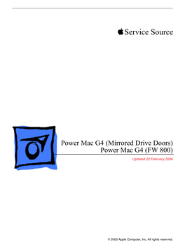 Power Mac G4 Mirrored Drive Doors/Firewire