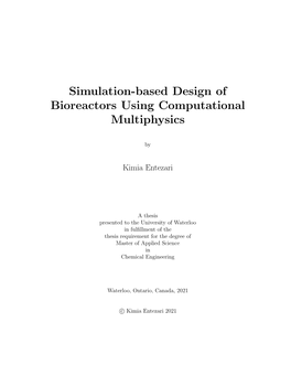 Simulation-Based Design of Bioreactors Using Computational Multiphysics