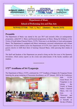 172Nd Aradhana of Sri Tyagaraja