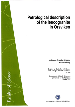 Petrological Description of the Leucogranite in Örsviken