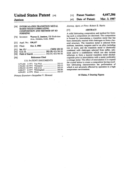 Uilitgd States Patent [19] [11] Patent Number: 4,647,386 Jamison [45] Date of Patent: Mar