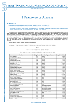 Boletín Oficial Del Principado De Asturias