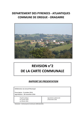 REVISION N°2 DE LA CARTE COMMUNALE