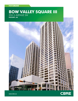 Bow Valley Square Iii 255 5 Avenue Sw Calgary, Ab