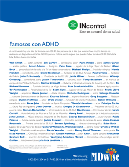 Famous People with ADHD