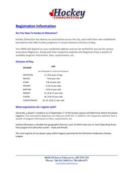 Registration Information