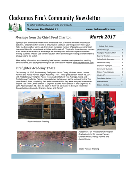Clackamas Fire's Community Newsletter