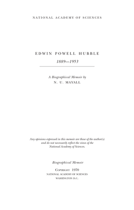 Edwin Powell Hubble