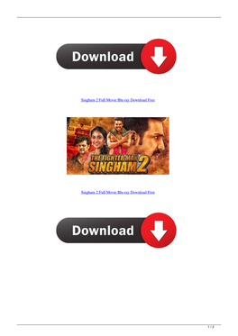 Singham 2 Full Movie Bluray Download Free