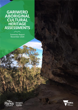 Gariwerd Aboriginal Cultural Heritage Assessments