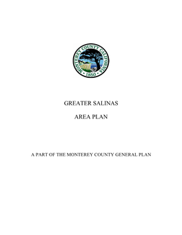 Greater Salinas Area Plan