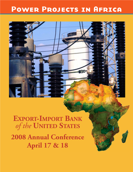 Power Projects in Africa, April 2008 Annual Conference