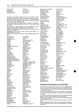 Petroleum (Production) Act (NI) 1964