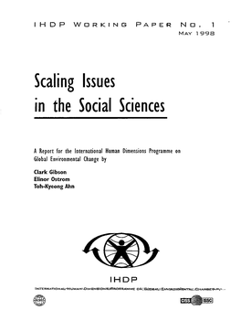 Scale Issues in Political Science 41