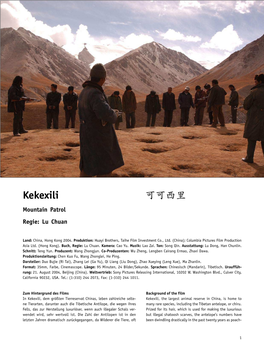 Kekexili Mountain Patrol Regie: Lu Chuan