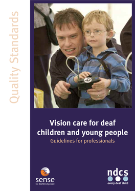 Vision Care for Deaf Children and Young People Throughout the UK