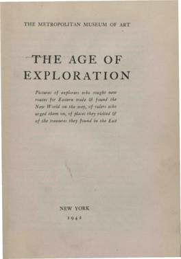 The Age of Exploration