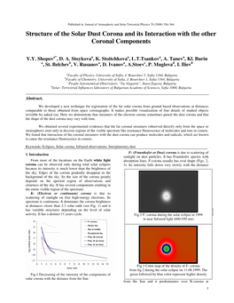 Structure of the Solar Dust Corona and Its Interaction with the Other Coronal Components