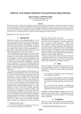 Senteval: an Evaluation Toolkit for Universal Sentence Representations