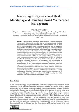 Integrating Bridge Structural Health Monitoring and Condition-Based Maintenance Management