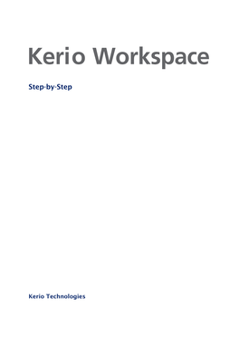 Kerio Workspace