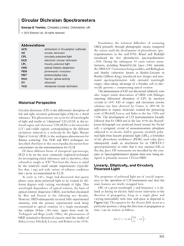 Circular Dichroism Spectrometers