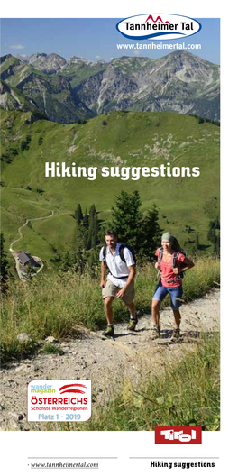 Hiking Suggestions