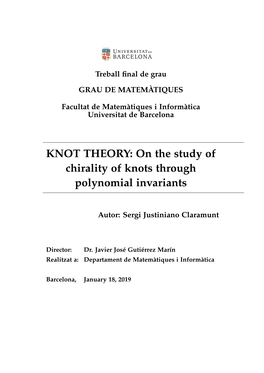 On the Study of Chirality of Knots Through Polynomial Invariants