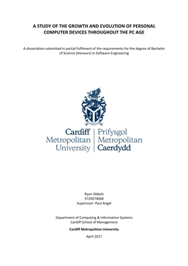 A Study of the Growth and Evolution of Personal Computer Devices Throughout the Pc Age