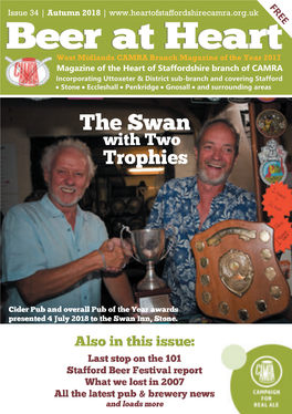 Beer at Heart Is Published Quarterly by Heart of Staffordshire CAMRA