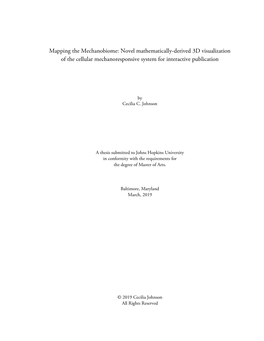 Mapping the Mechanobiome: Novel Mathematically-Derived 3D Visualization of the Cellular Mechanoresponsive System for Interactive Publication