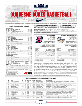 Duquesne Dukes Basketball