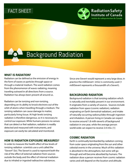 Background Radiation