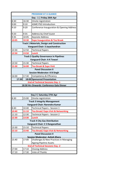 Conference Agenda