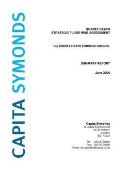 Surrey Heath Strategic Flood Risk Assessment