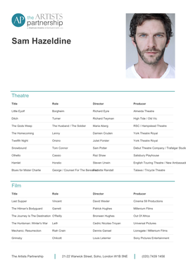 Sam Hazeldine