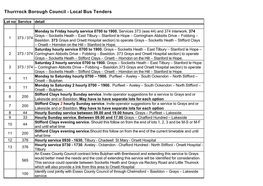 Thurrrock Borough Council - Local Bus Tenders